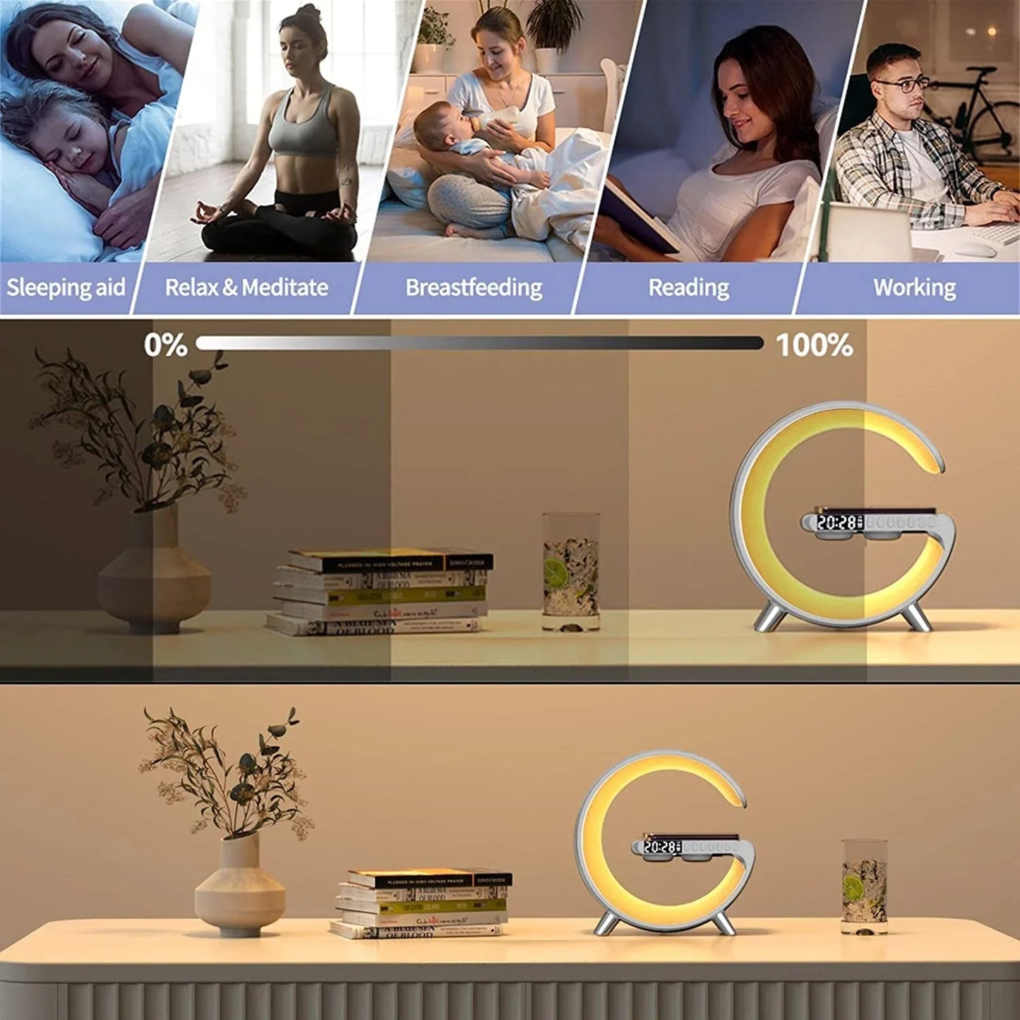 مصباح شحن وديكور راقي